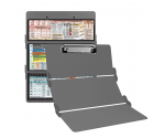 WhiteCoat Clipboard® Trifold - Silver Food Industry Edition